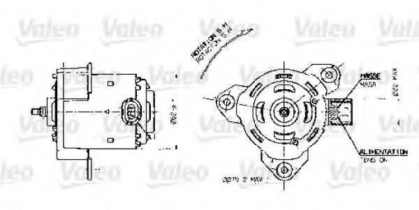 VALEO 698318 Electric Motor, radiator fan